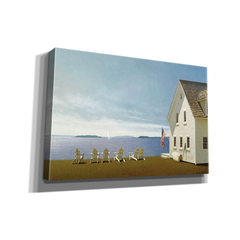 «Summer Retreat» par Zhen-Huan Lu, art mural sur toile, H 12 po x l 18 po x P 0,75 po