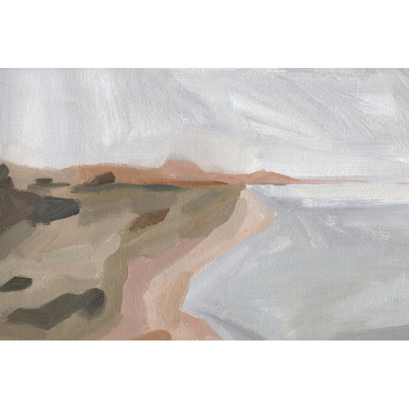 Autumn Coastline II - Painting, 30 cm H x 46 cm W, Wrapped Canvas