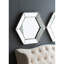Miroir mural traditionnel 21 po x 18 po Hexagon