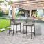 Tabouret de bar d'extérieur 28 po avec coussin Khadijo-498520865-498520888-470427937