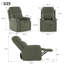 3-Position Padded Seat Upholstered Recliner with Adjustable Legrest and Backrest-1379024523