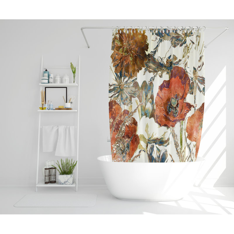 Ycatapom Polyester Shower Curtain Set, 168cm H x 168cm W