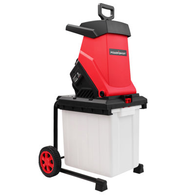 PowerSmart Electric Wood Chipper, 15-Amp 1.5-Inch Shredder with Collection Box, Lightweight Design, for Yard & Garden Use