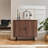 35.4" W Accent Cabinet with Sliding Tambour Doors, Walnut-157005317