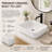 20" L x 15" W Rectangular Ceramic Vessel Bathroom Sink, White Above-Counter Vanity Basin with Rounded Corners