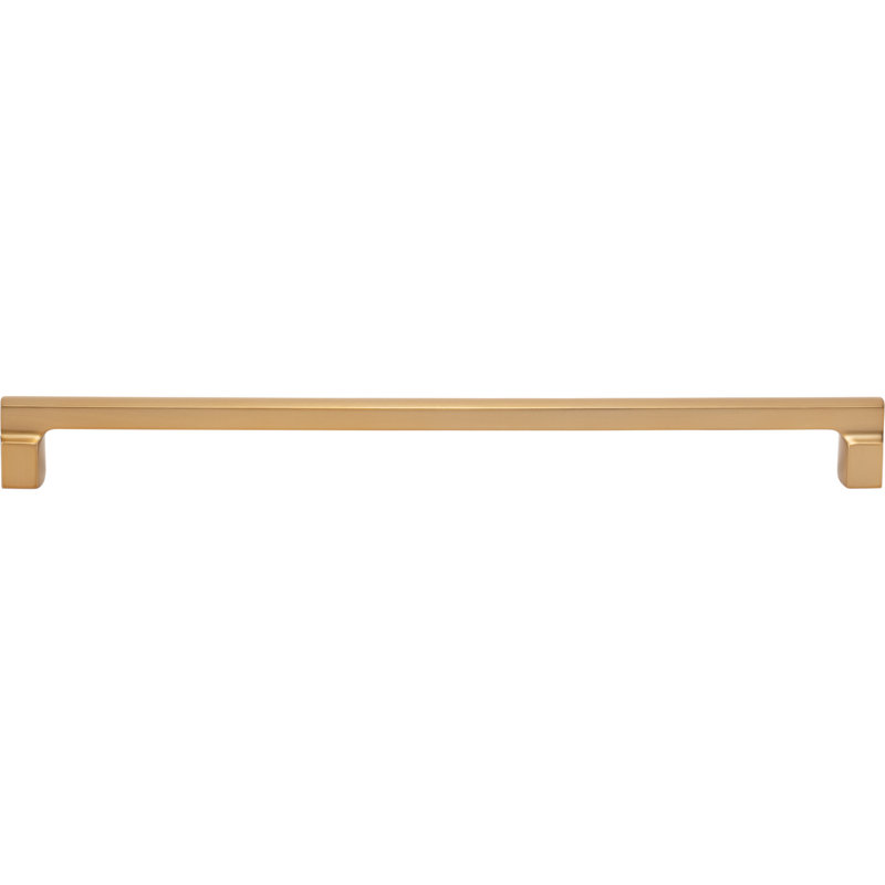Reeves 12" Center To Center Bar Pull, 18", Warm Brass