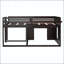 Lit mezzanine simple avec armoire de rangement et tablettes-148623182