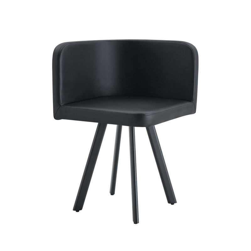 Chaises de salle à manger confortables, siège en métal noir moderne pour la maison