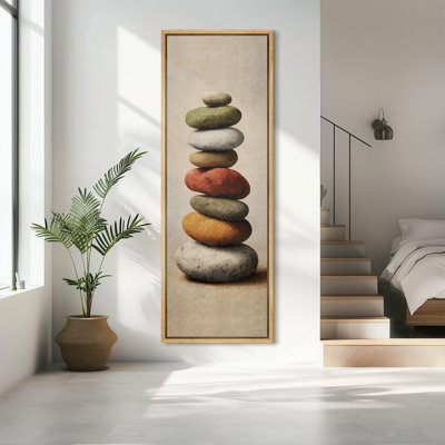 Impression sur toile encadrée, art zen
