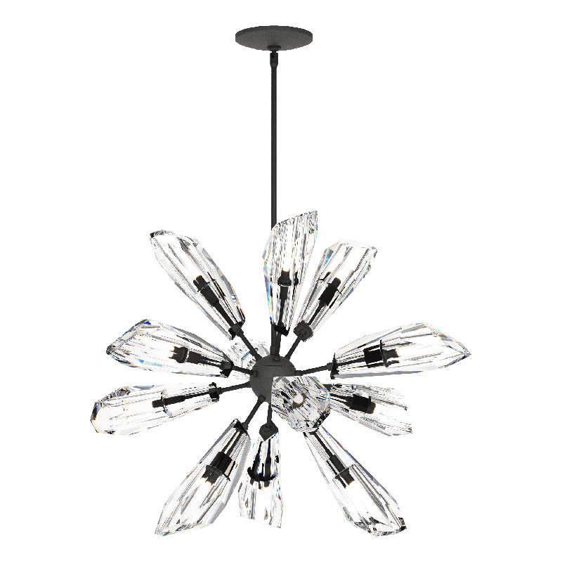Luma 12 - Light Chandelier, Natural Iron