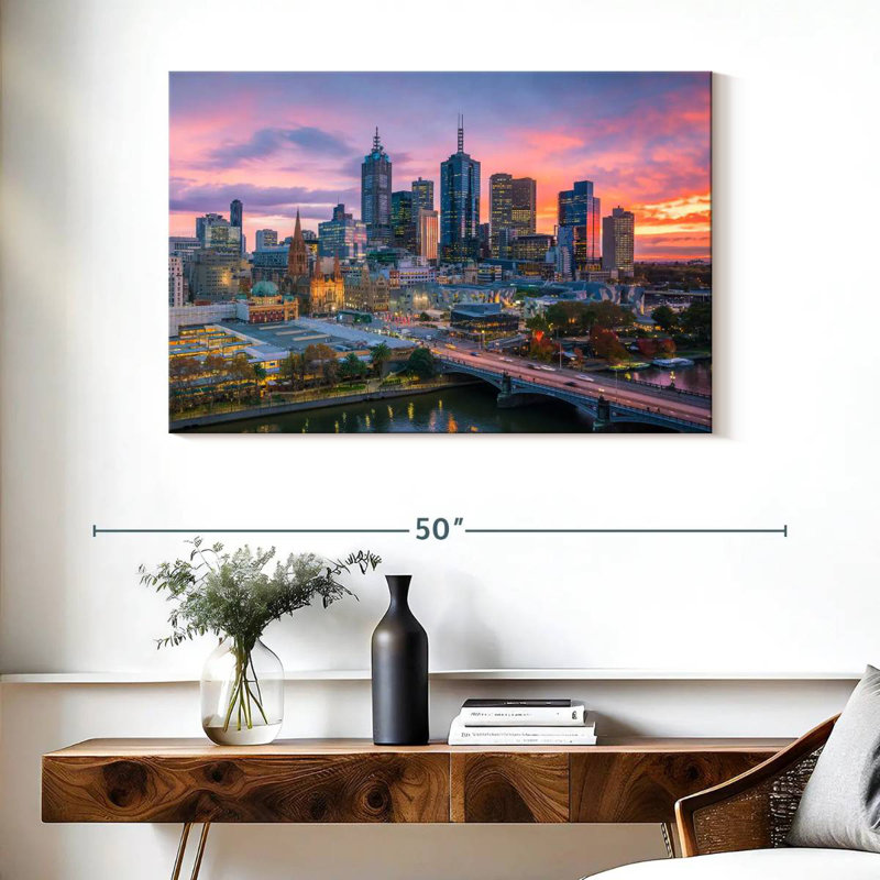 Siréci, crépuscule de Melbourne, H 26 po x l 39 po