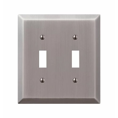 Century 2-Gang Toggle Light Switch Wall Plate