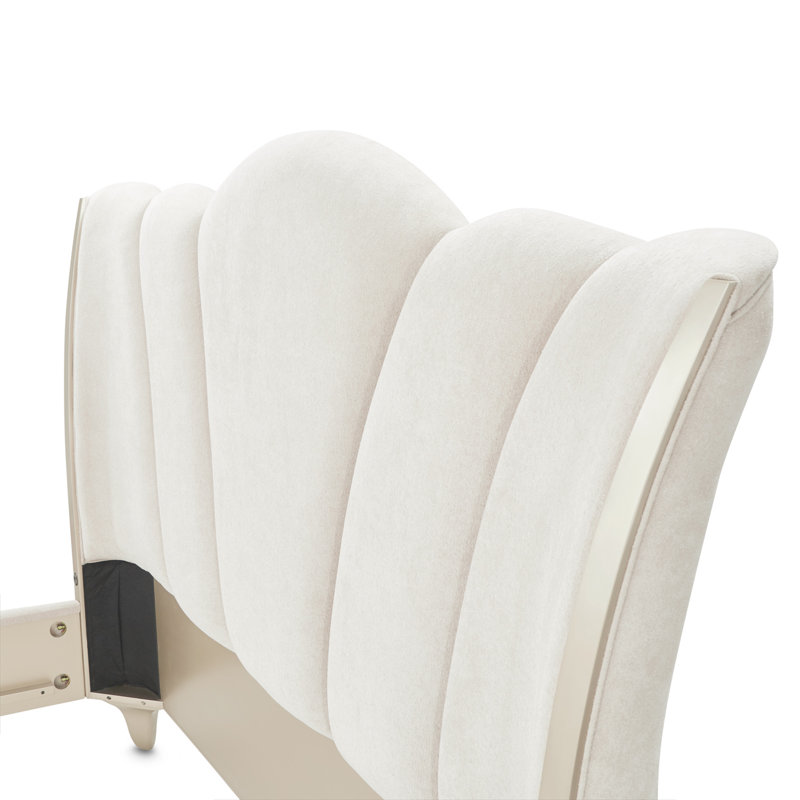 La Marisia King Upholstered Bed - Tranquil/Champagne Gold, Queen