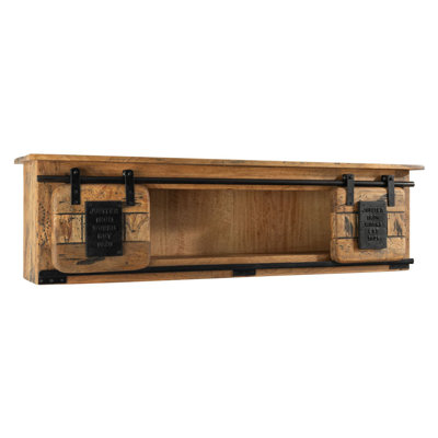Railway Mango Solid Wood Floating Shelf