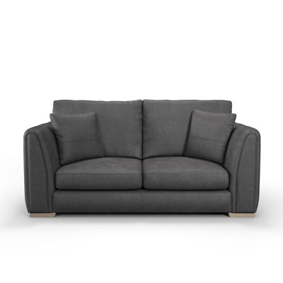 Bablu 3 Seater Faux Leather Sofa 