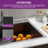 Balconera 28 x 18 x 10 Inch Drop In Kitchen Sink with Sink Protector ...