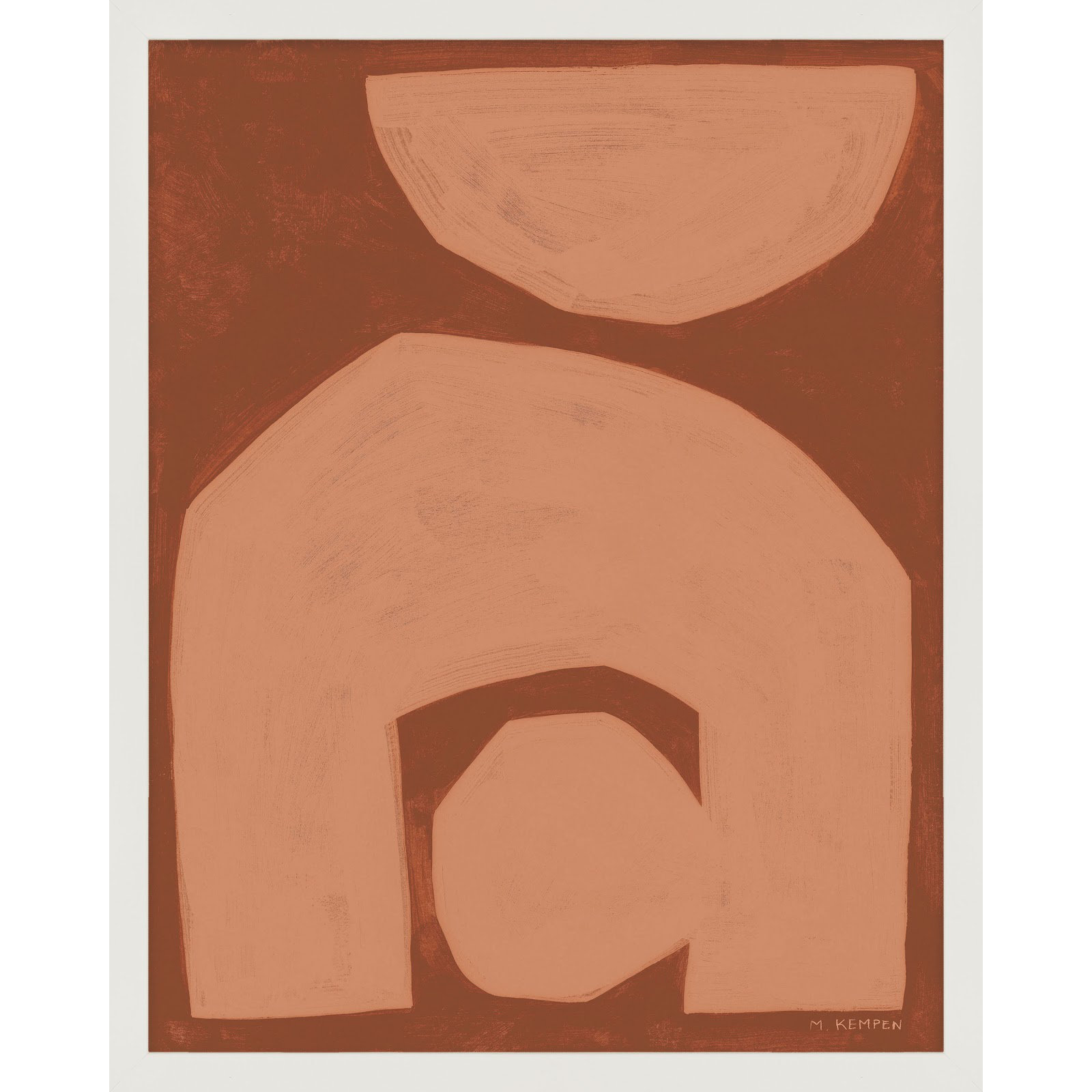 Module On Terra Cotta 2 by Michael Kempen, 20'' H x 16'' W, White