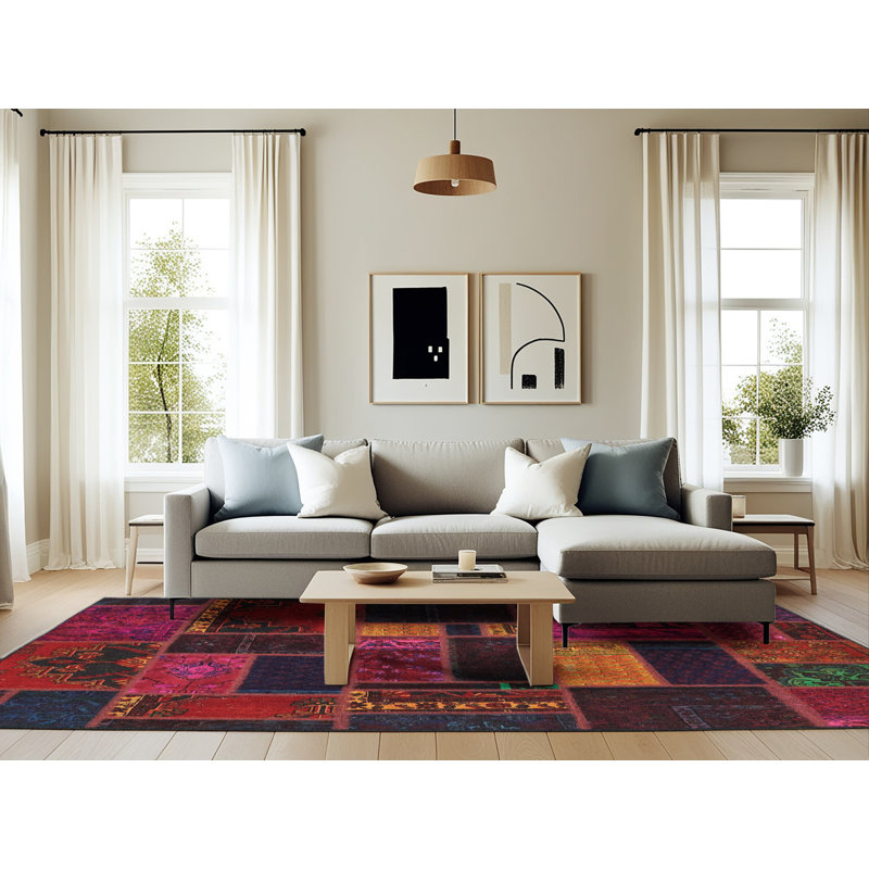 Abstract Indoor Rug, Rectangle 6' x 9'