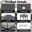 Pop Up Gazebo, 4 x 4 m Folding Garden Gazebo with Double Roof and Mesh Netting Mosquito and UV Protection Height Adjustable, Sturdy Garden Tent with Carry Bag-131600342