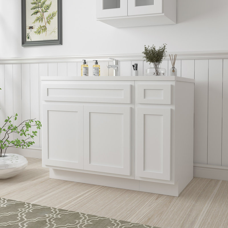 42'' Single Bathroom Vanity Base Only, White