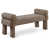 Tissu en polyester brun