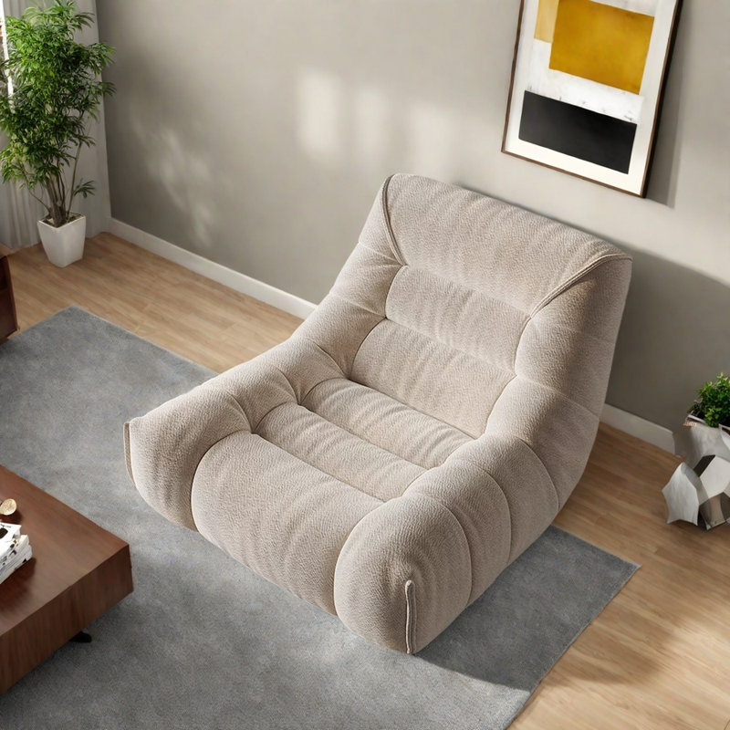Luxury solid wood frame chair, Off-White