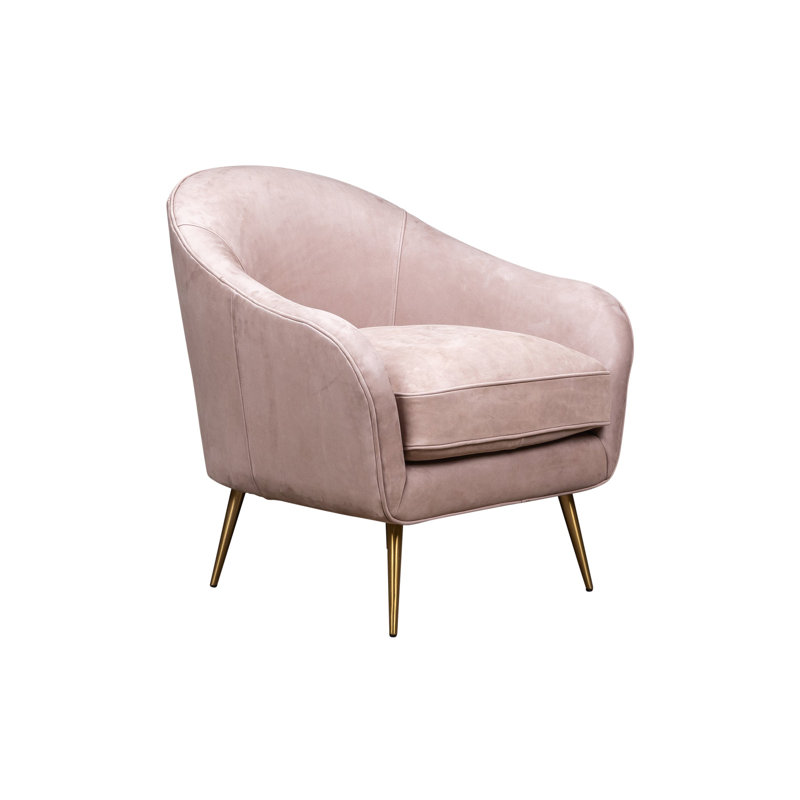 Leo Armchair, Taupe Genuine Leather