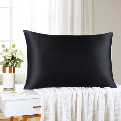 Taie d'oreiller en soie 20 x 26 Mellanni