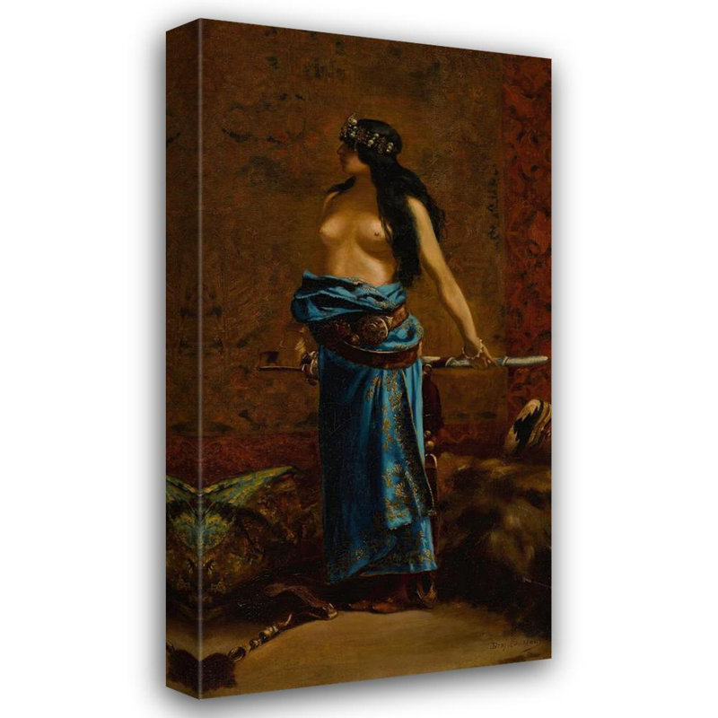 "Judith" par Jean-Joseph-Benjamin Constant - Art mural sur toile tendue avec châssis, H 48 po x l 33 po