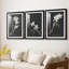 Orchidée sur ardoise I - reproduction sur mesure encadrée de qualité supérieure - 3 pièces-1128821326-1128821320