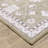 Kugler Vintage Traditional Brown/ Ivory Printed Washable Flat Pile Area Rug-1057545687