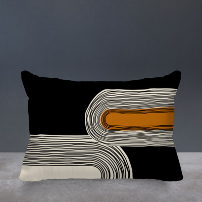 Cassie Abstract Outdoor Reversible Throw Pillow