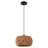 Doiker 1 - Light Boho Hand-Woven Natural Rattan Single Pendant for Kitchen Island Dining Room Living Room Entryway Hallway Foyer