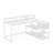 55" Farmhouse L-Shaped Desk-121448685