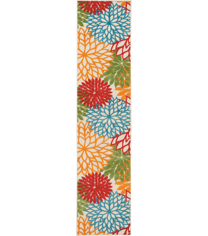 Abela Floral Indoor Rug, Runner 2'3" x 12'