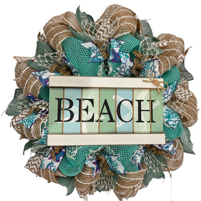 Couronne de plage en bois flotté