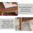Table d'appoint ronde de style nordique de couleur noyer minimaliste