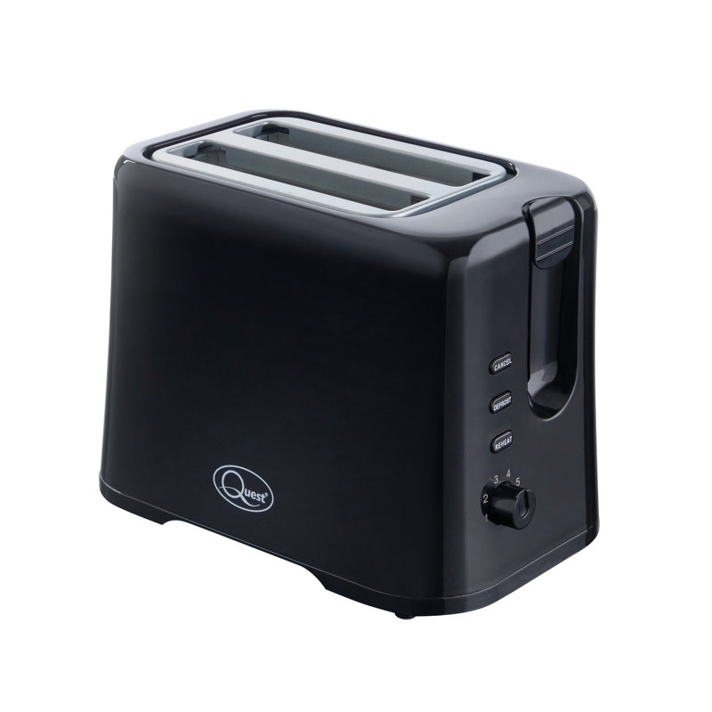 2 Slice Toaster, Black