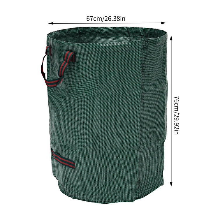 72 Gal. Leaf Bag, Reusable Lawn and Leaf Garden Bag with