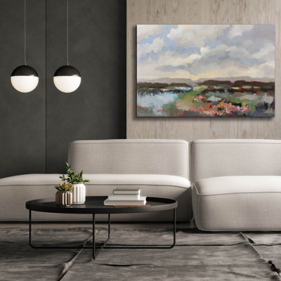 Toile épique «By the Lake» par Silvia Vassileva, 60 po x 40 po