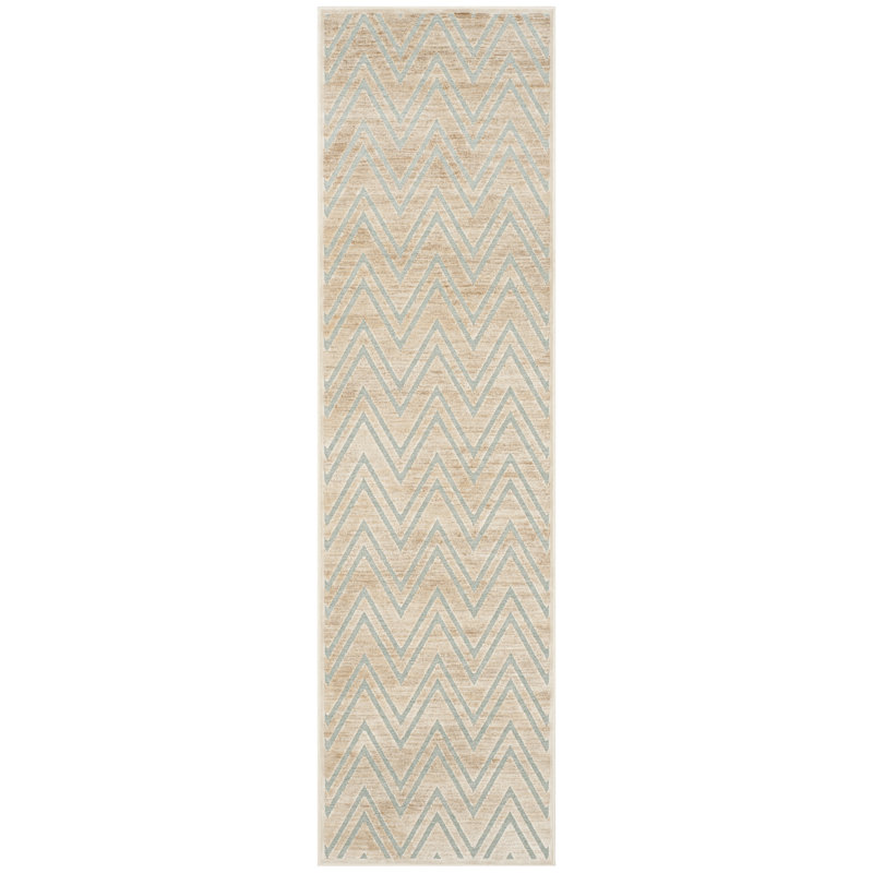 Vernie Chevron Area Rug, Rectangle 66 x 244 cm