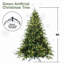 Arbre de Noël artificiel pré-éclairé avec 450 lumières incandescentes blanc chaud, 2225 pointes, pin articulé en PE + PVC avec branches à mémoire de forme partielle, support en métal pliable pour la décoration des Fêtes-1776495902
