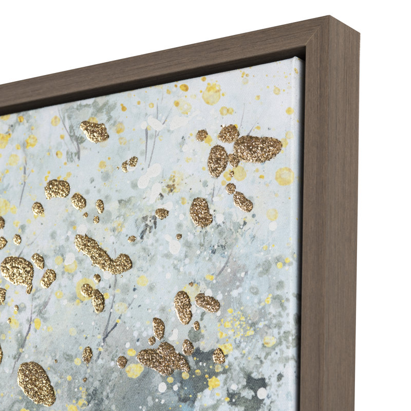 Teal Escape Framed Canvas Wall Art