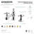 Kingston Brass English Country Two-Handle 3-Hole Deck Mount Widespread Bathroom Faucet with Brass Pop-Up Drain-40983144