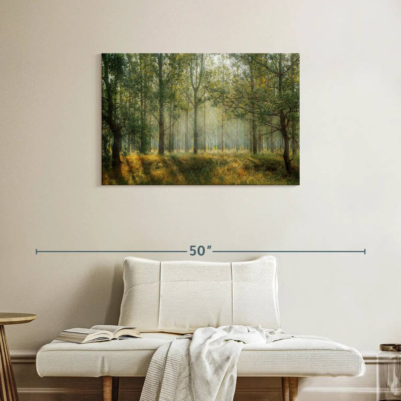 Paysage de forêt verte d'Alvord, H 24 po x l 36 po