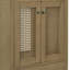 Base de meuble-lavabo de style bohème sans lavabo, structure en bois massif et panneaux de fibres à densité moyenne, armoire de rangement de salle de bain avec 2 portes naturelles et 1 tiroir