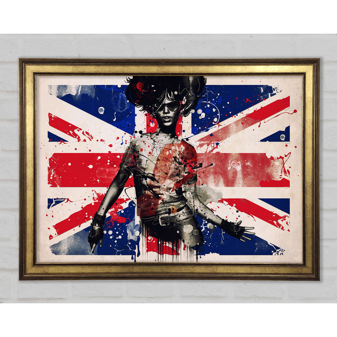 Union Jack Woman - Druck