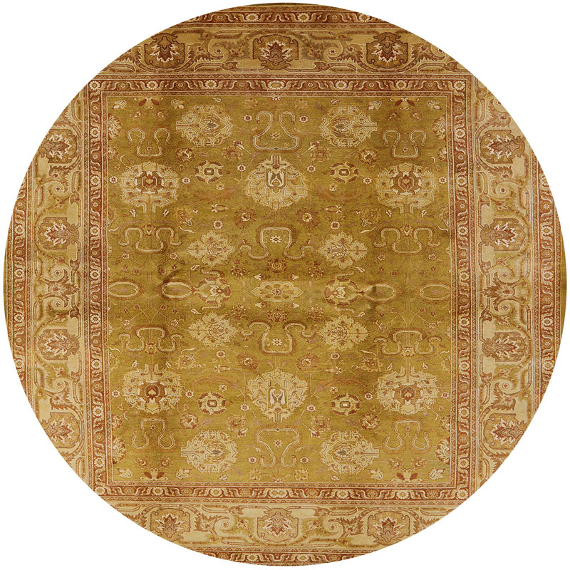 Claridy Moroccan Indoor Rug, Round 7'