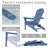 Gaimo Foldable Outdoor Adirondack Chair-346927973