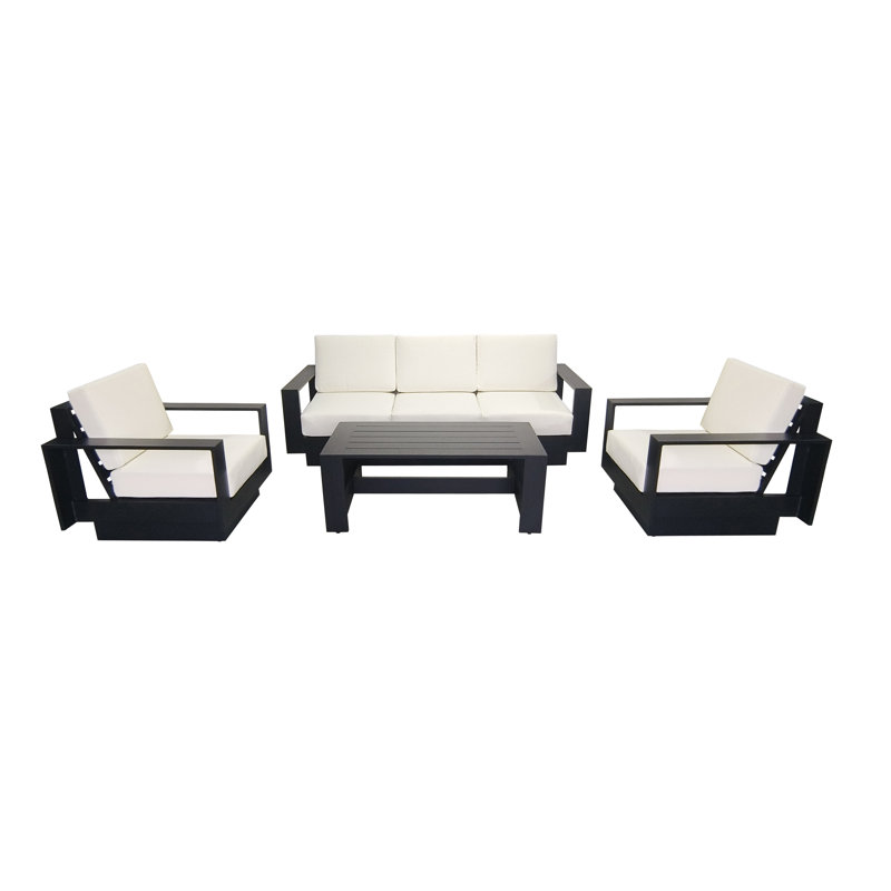 Ensemble de conversation d'extérieur 4 pièces avec coussins Sunbrella® Sterling